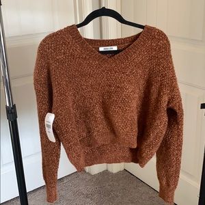 Cropped soft sweater